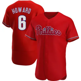 Authentic Men's Ryan Howard Philadelphia Phillies Alternate Jersey - Red