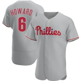 Authentic Men's Ryan Howard Philadelphia Phillies Road Jersey - Gray