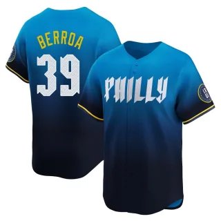 Limited Men's Steward Berroa Philadelphia Phillies 2024 City Connect Jersey - Blue
