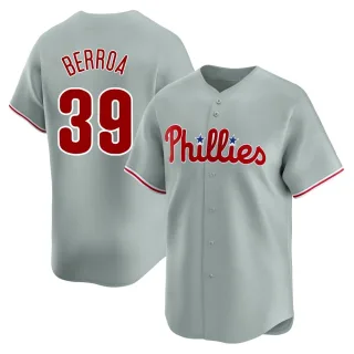 Limited Youth Steward Berroa Philadelphia Phillies Away Jersey - Gray