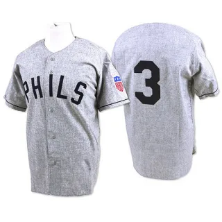 Replica Men's Chuck Klein Philadelphia Phillies 1942 Throwback Jersey - Grey