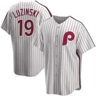 Replica Men's Greg Luzinski Philadelphia Phillies Home Cooperstown Collection Jersey - White