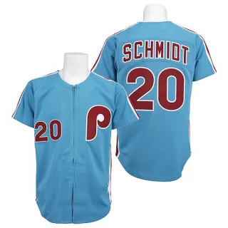 Replica Men's Mike Schmidt Philadelphia Phillies Throwback Jersey - Blue
