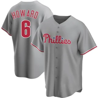 Replica Men's Ryan Howard Philadelphia Phillies Road Jersey - Gray