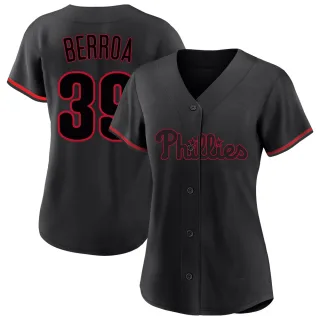 Replica Women's Steward Berroa Philadelphia Phillies Fashion Jersey - Black