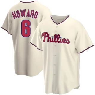 Replica Youth Ryan Howard Philadelphia Phillies Alternate Jersey - Cream